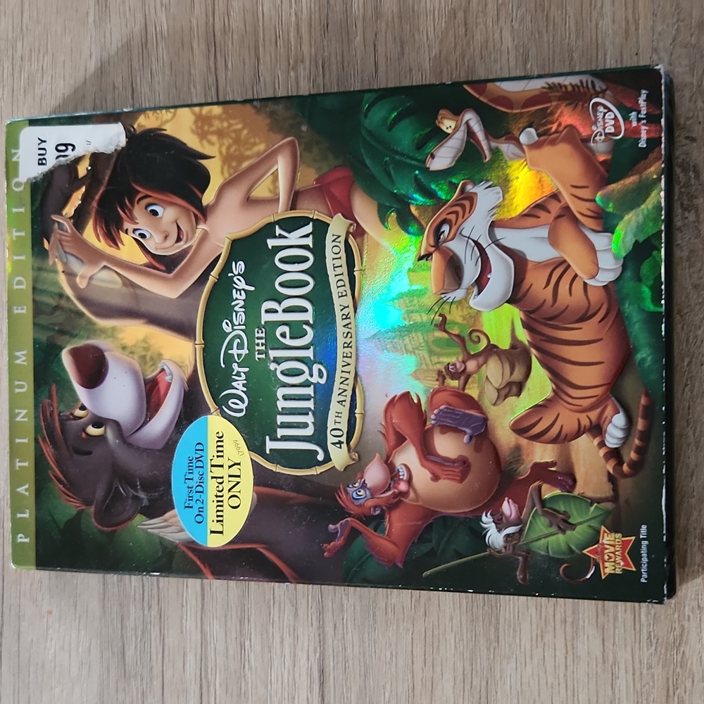 NWT Sealed Disney's The Jungle Book 40th Anniversary Platinum Edition DVD